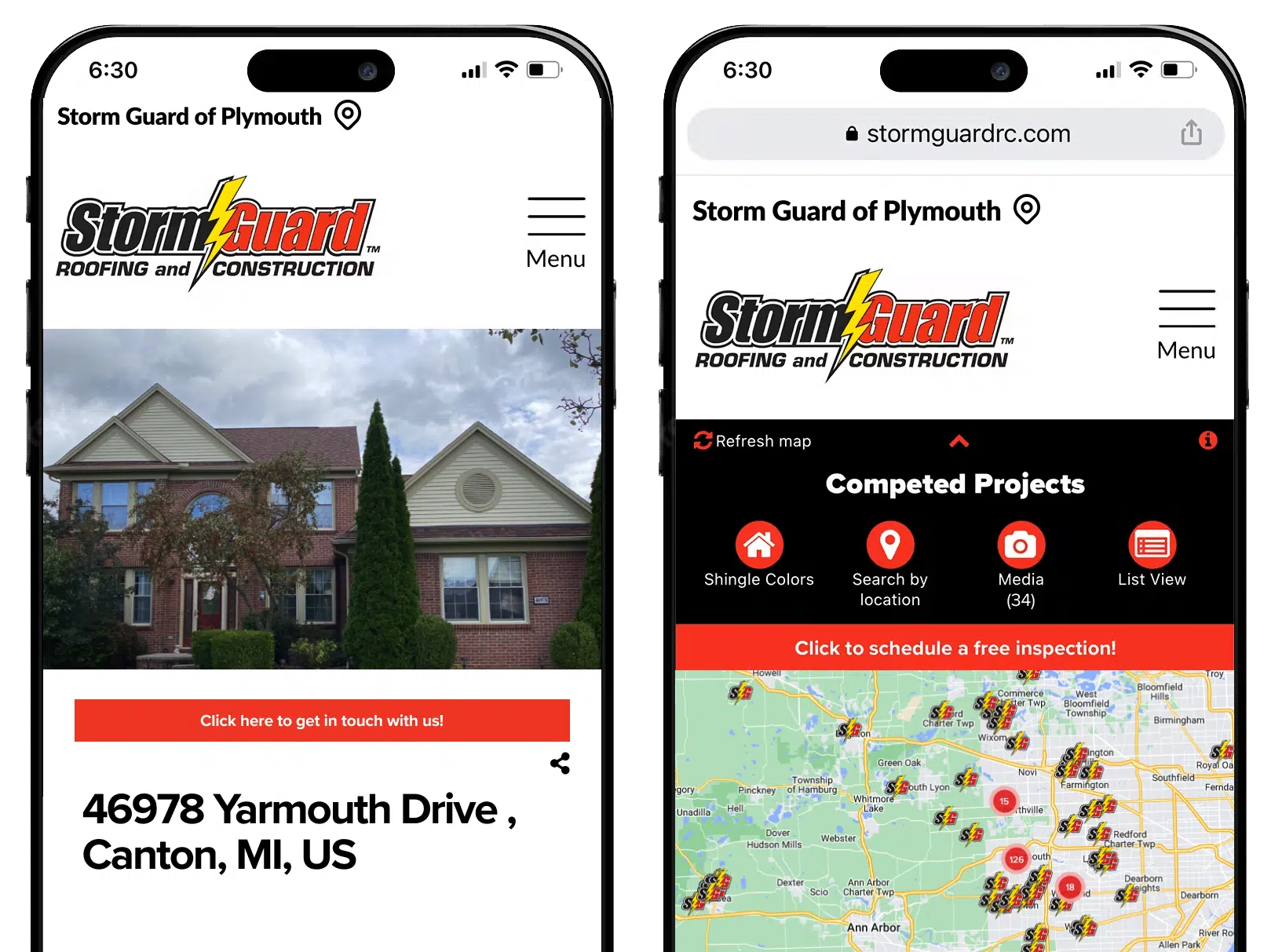 Storm Guard of Naperville, IL roofing projects sample