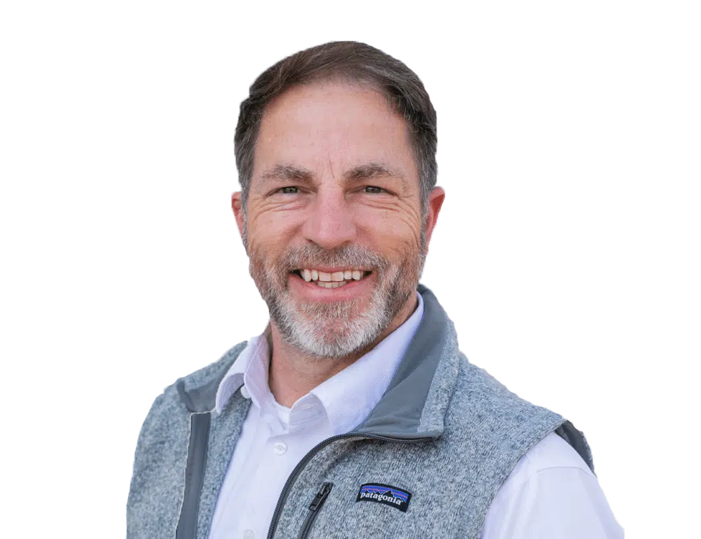 Storm Guard representative wearing a red Storm Guard shirt