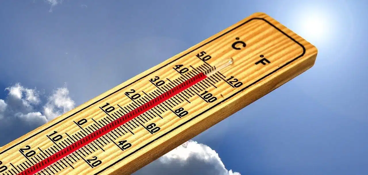 A Thermometer Measuring Summer Heat in DuPage
